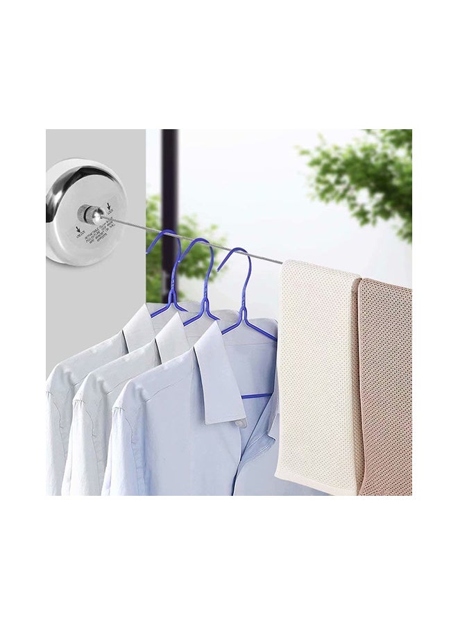 Clothes Dryer With Adjustable Rope String silver