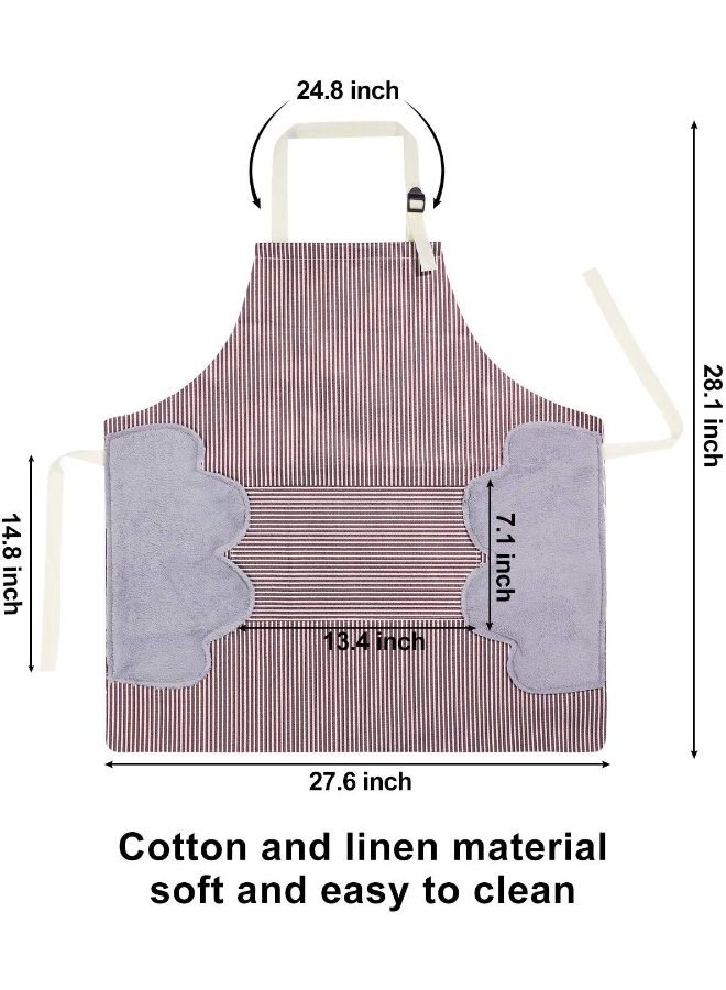 2-Sided Cotton Apron Multicolour 20.8 x 18.2 x 4.5centimeter