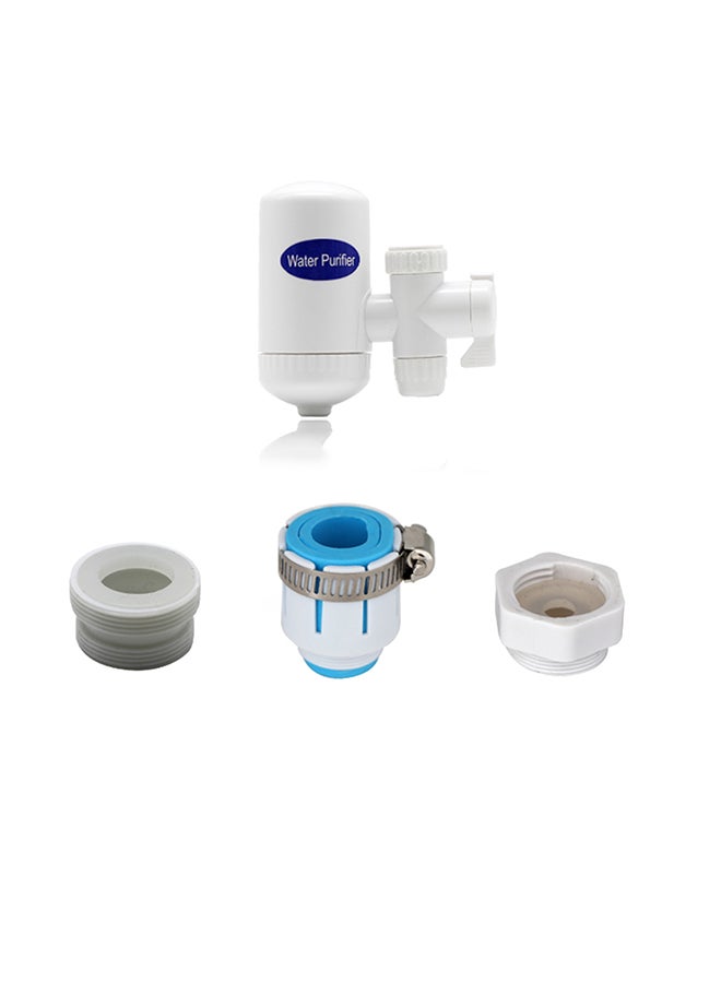 Faucet Water Filter With Activated Carbon  White 12.5cm