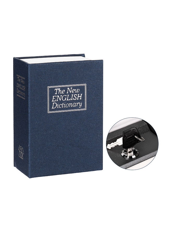 Dictionary Secret Cash Storage Box Blue 15 x 7 x 10centimeter
