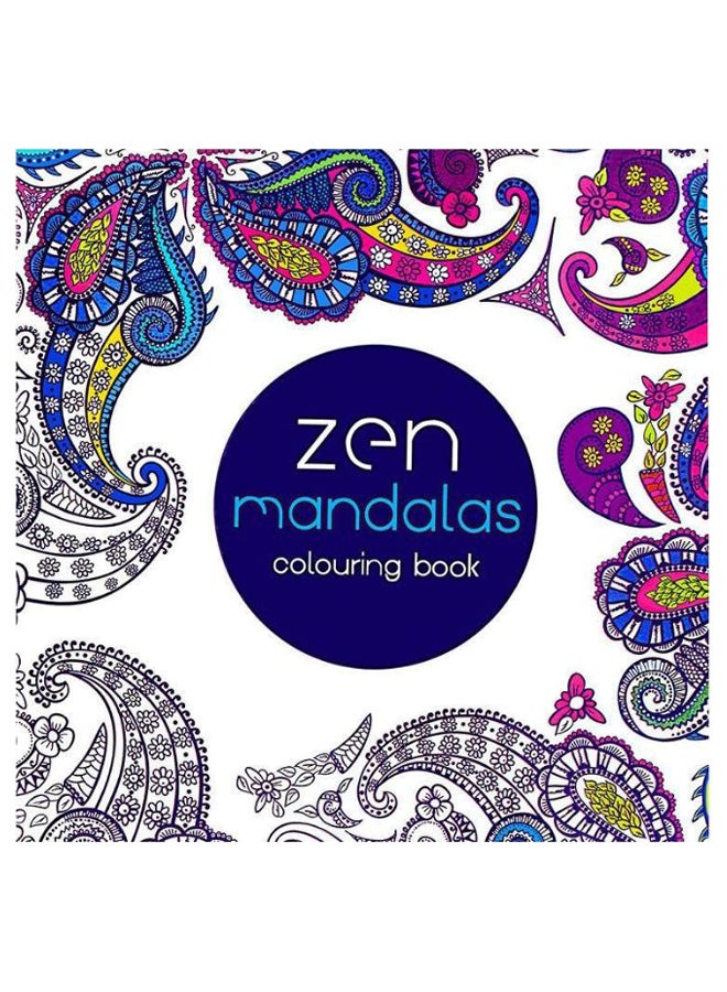 24-Pages Zen Mandalas Colouring Book Multicolour