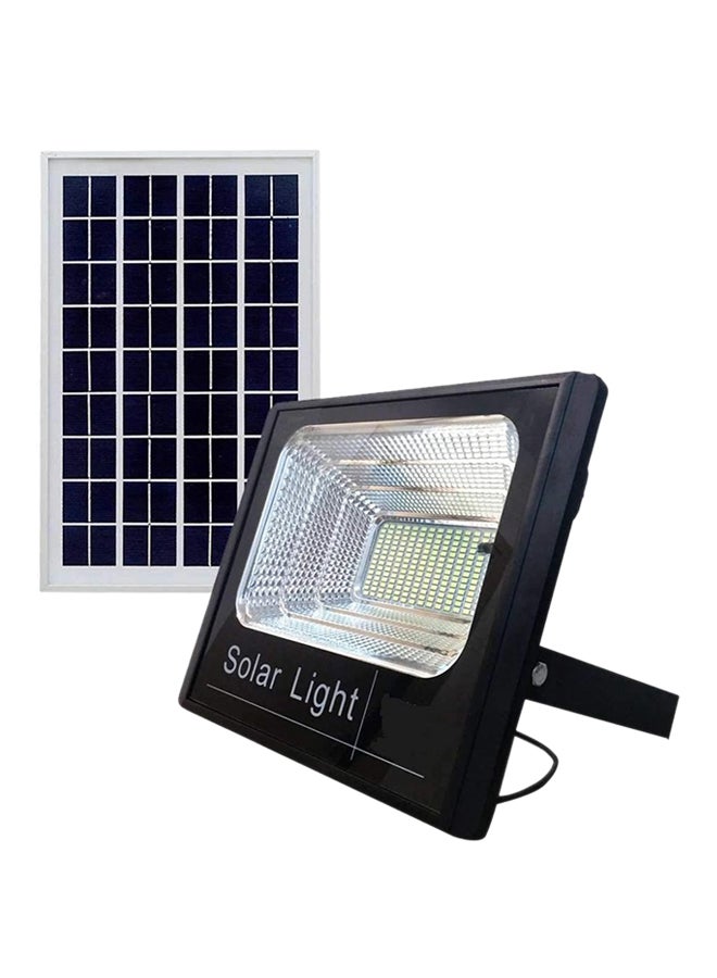 150W Solar-Powered Remote Control Exterior LEDs Lamp Black 35x53x1.7centimeter