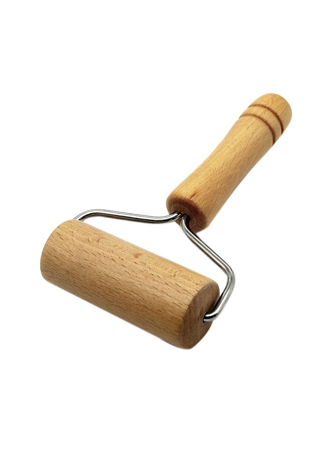 Wooden Pizza Rolling Pin Yellow 12centimeter