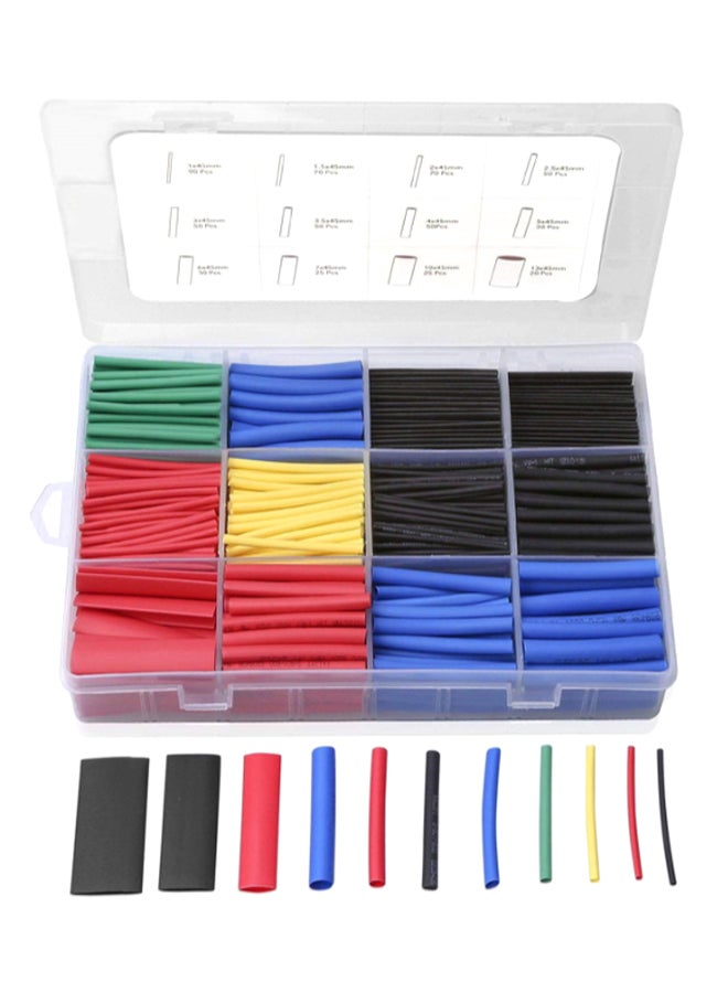 560-Piece Heat Shrink Insulator Wire Set With Box Multicolour