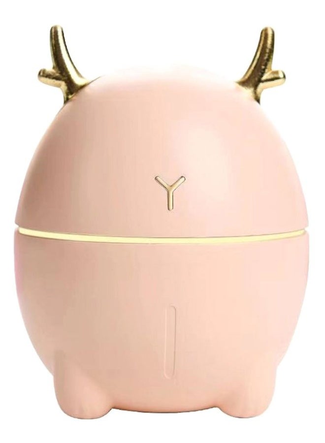 Portable Deer Shaped Humidifier Aroma Essential Oil Diffuser Pink/Gold