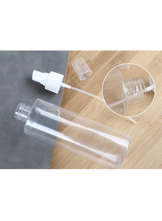 4-Piece Transparent Spray Bottle Multicolour 100ml