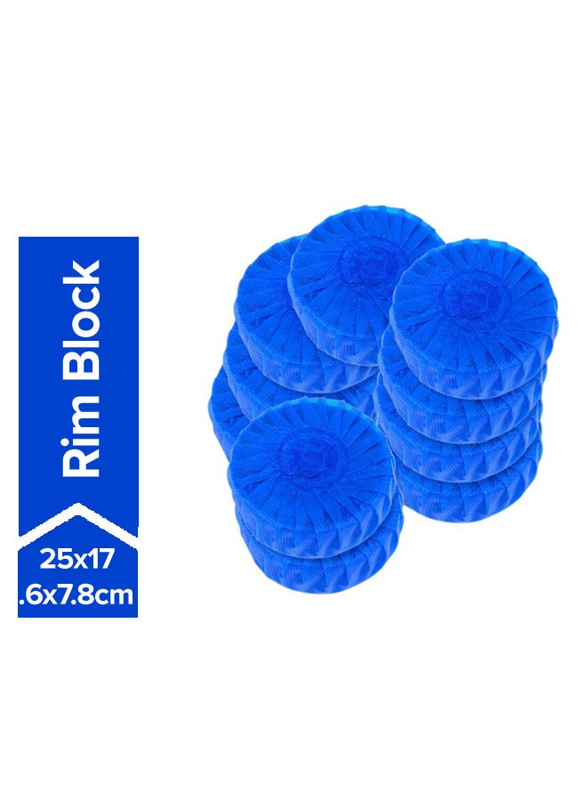 10-Piece Rim Block Blue 24x1x17centimeter