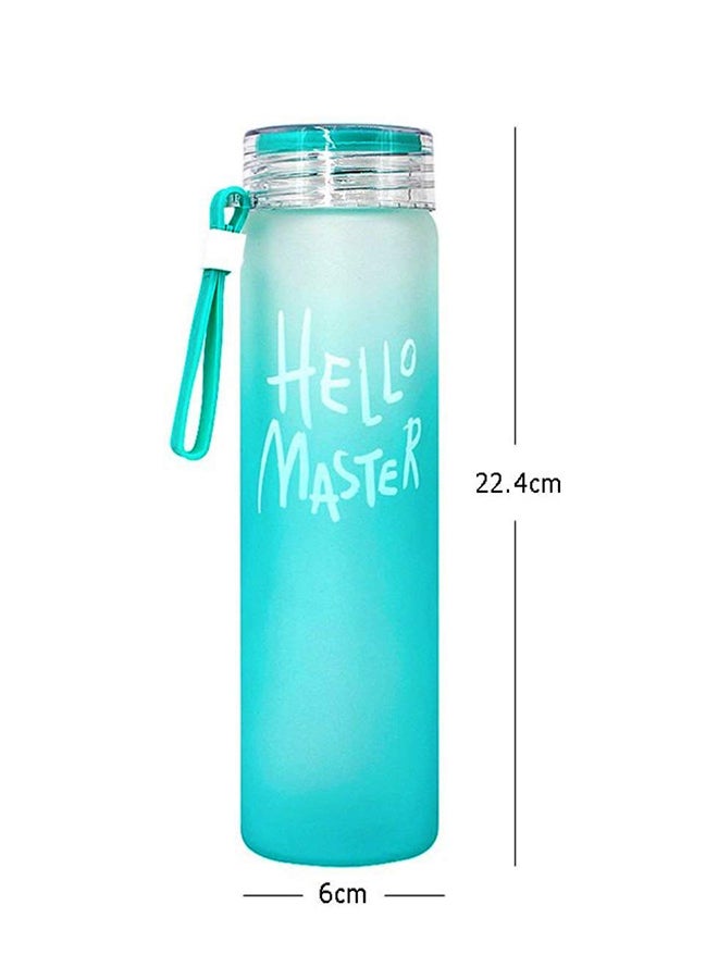 Borosilicate Water Bottle Sky Blue 22.4x6centimeter