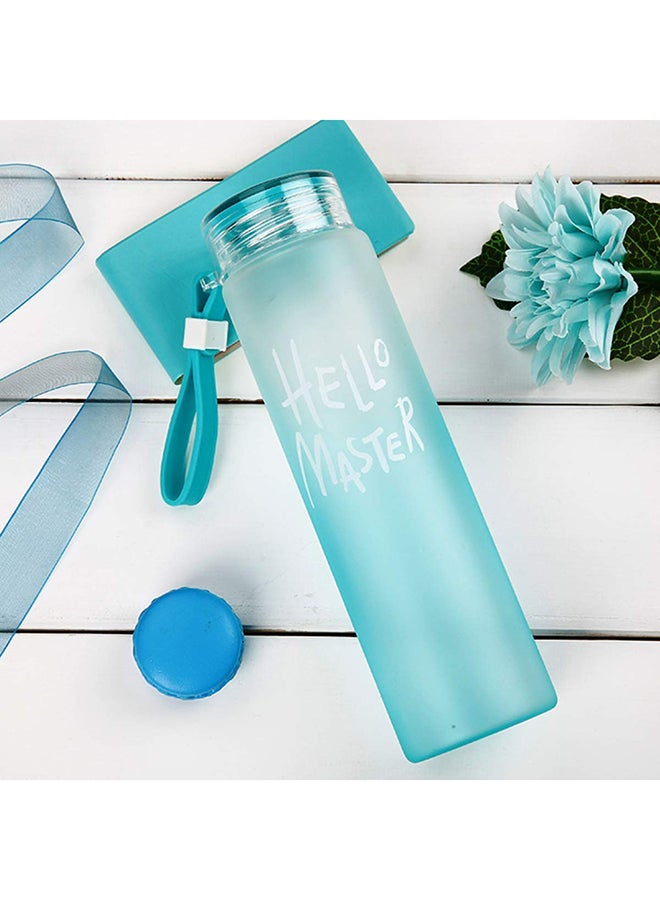Borosilicate Water Bottle Sky Blue 22.4x6centimeter