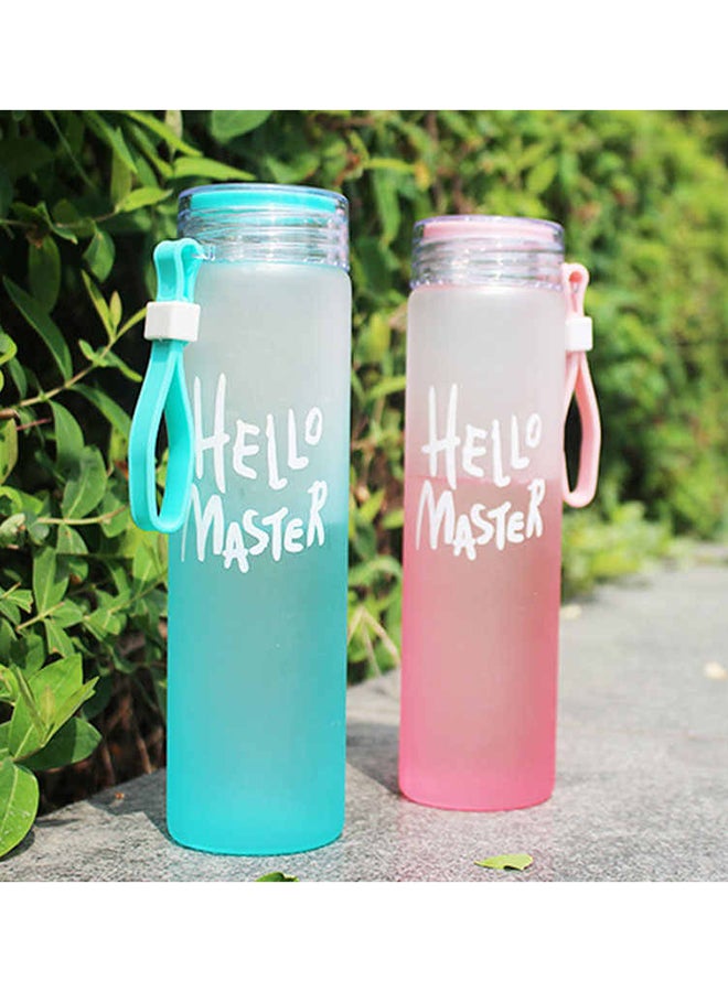 Borosilicate Water Bottle Sky Blue 22.4x6centimeter