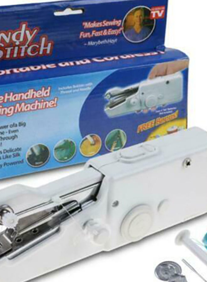 Portable Handy Stitch Handheld Sewing Machine White 8.8 x 5.8 x 2.2inch 319.03271292.17 White