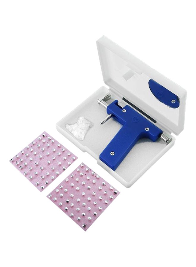 Ear And Nose Piercing Gun With Studs And Box Silver/Blue