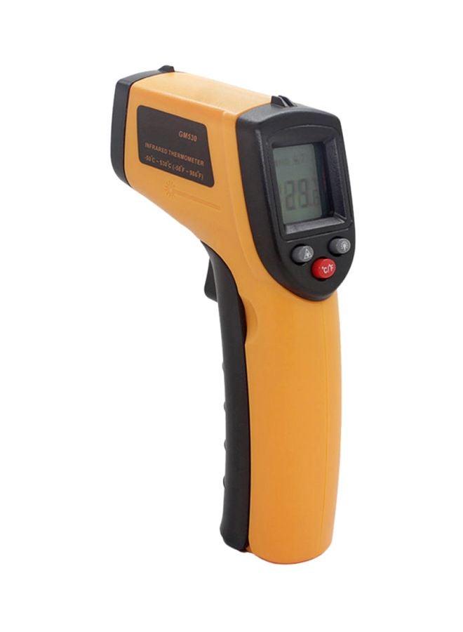 Infrared Digital Thermometer Yellow/Black 18.5x13x3.47centimeter