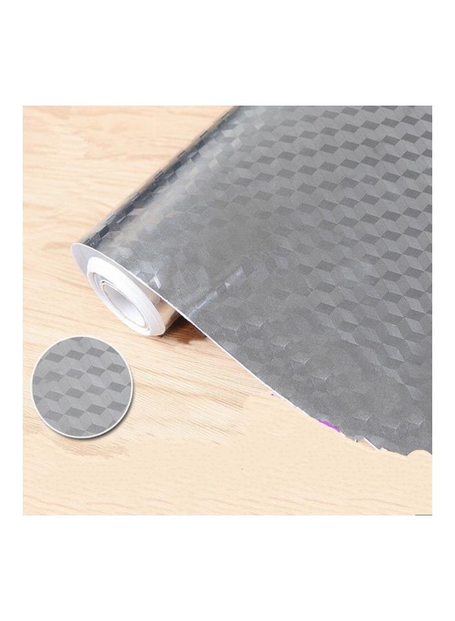 Aluminum Foil Waterproof Paper Kitchen Stickers Silver 40x1meter