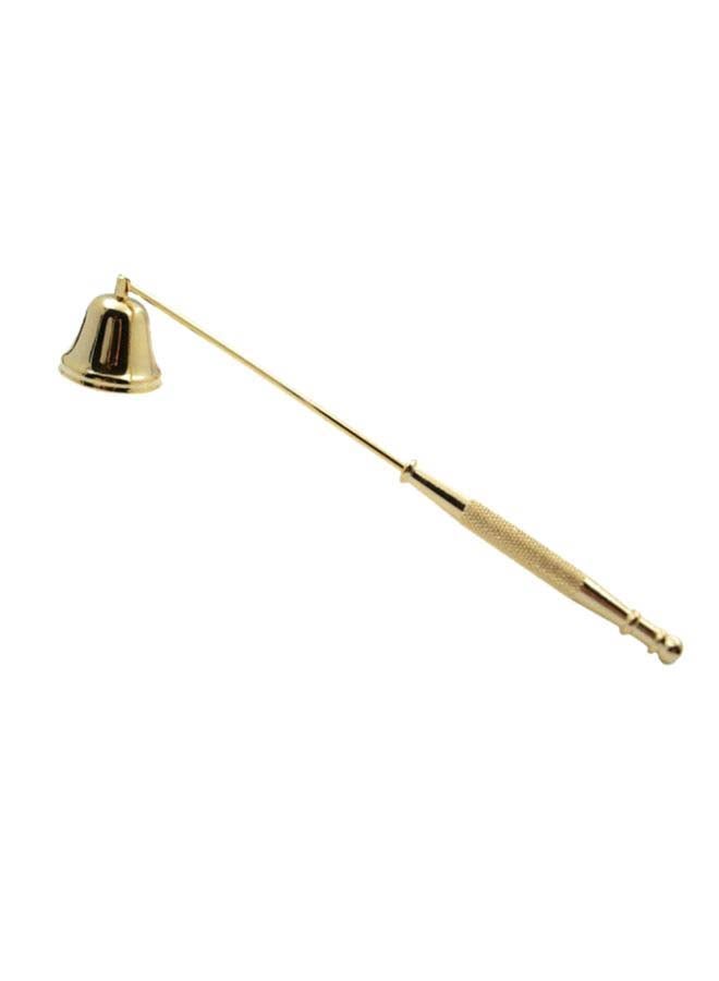 Bell Shape Candle Extinguisher With Long Handle Gold 20.5 x 3.8centimeter
