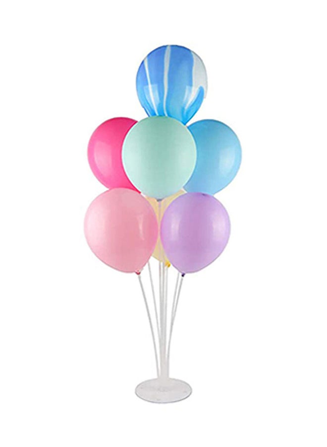 7-Column Party Decoration Balloon Stand Lightweight Durable Sturdy Portable 17.5 x 70cm