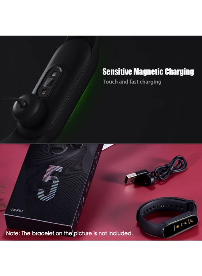 Professional USB Charger For Xiaomi Mi Smart Band 5 Black