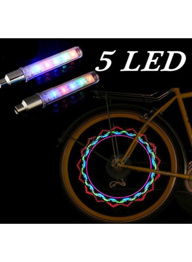 2-Piece LED Wheel Valve Light 10cm