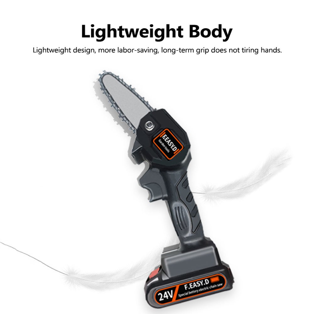 24V Lithium Battery Portable Electric Rechargeable Pruning Saw Grey 30.00x11.00x12.00cm
