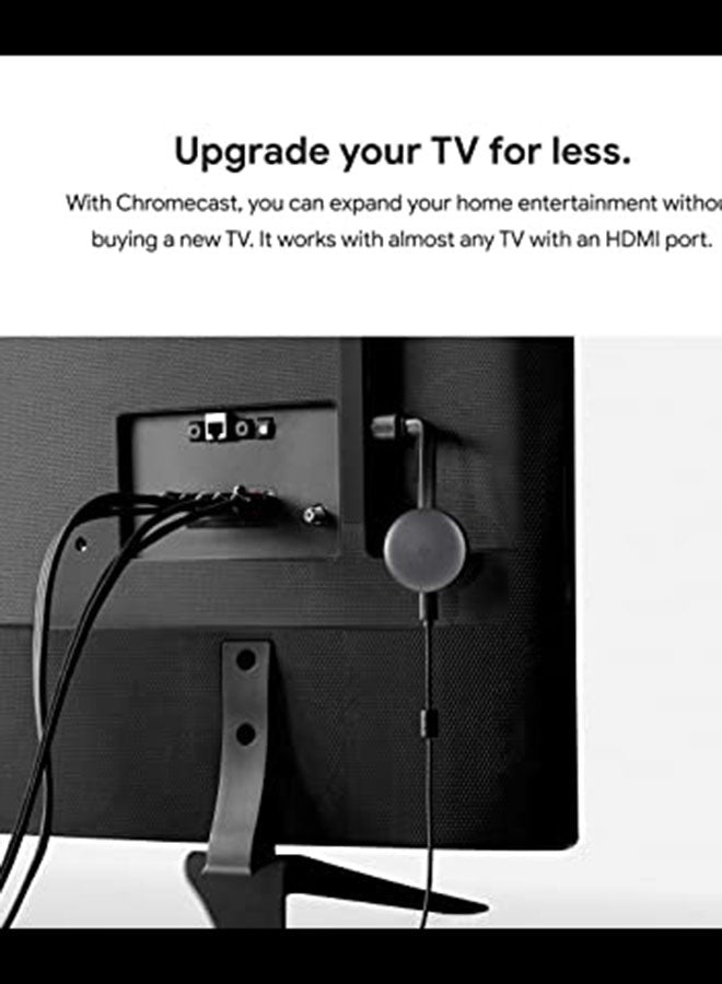 Chromecast 3rd Generation Media Streaming Device black