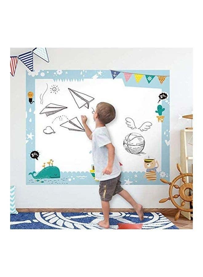Thickened Waterproof Removable Dry Erase Self-Adhesive Whiteboard Sticker White