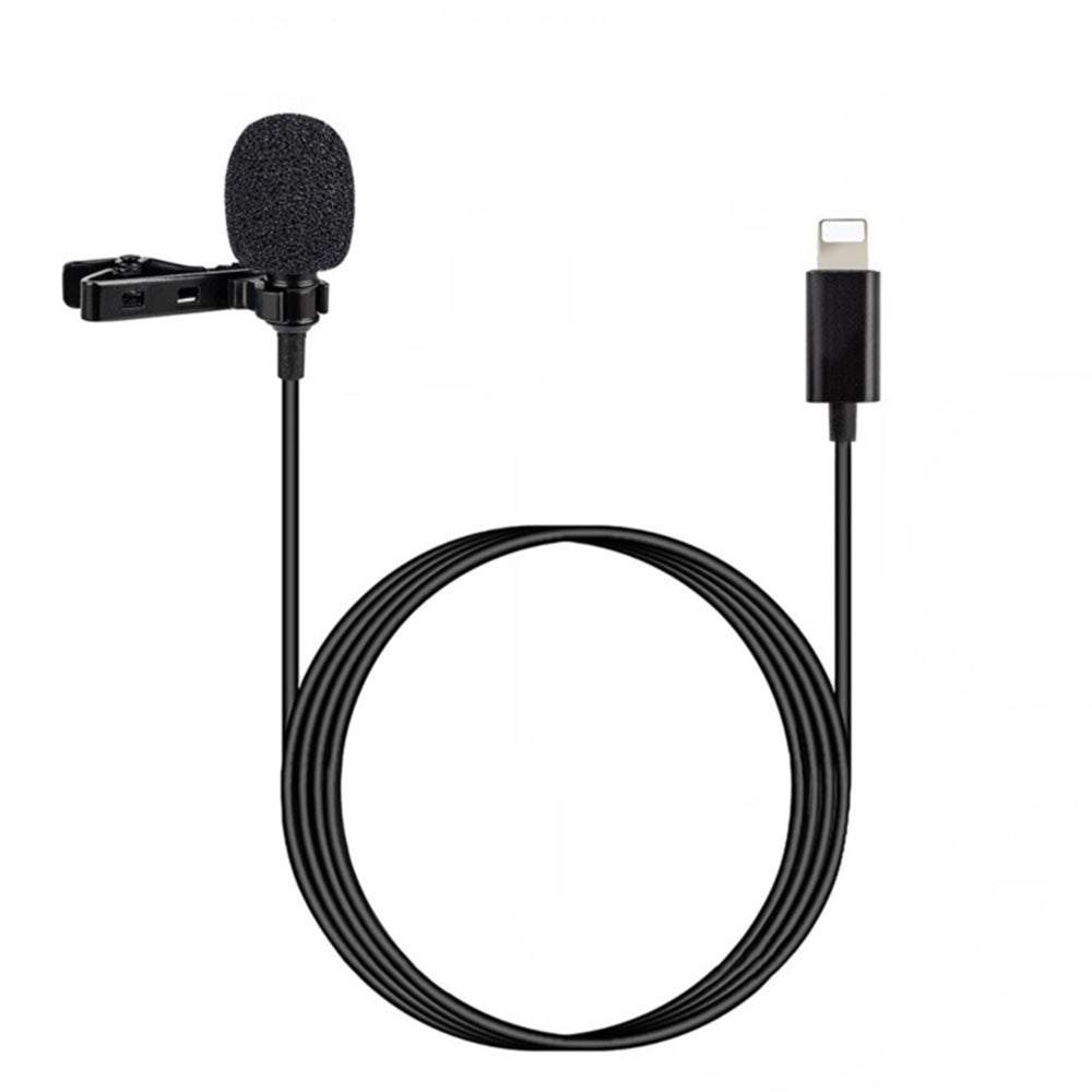 Mini Hanging Anti-Interference Wind Muff Lightning Microphone PAE0651-1_P Black
