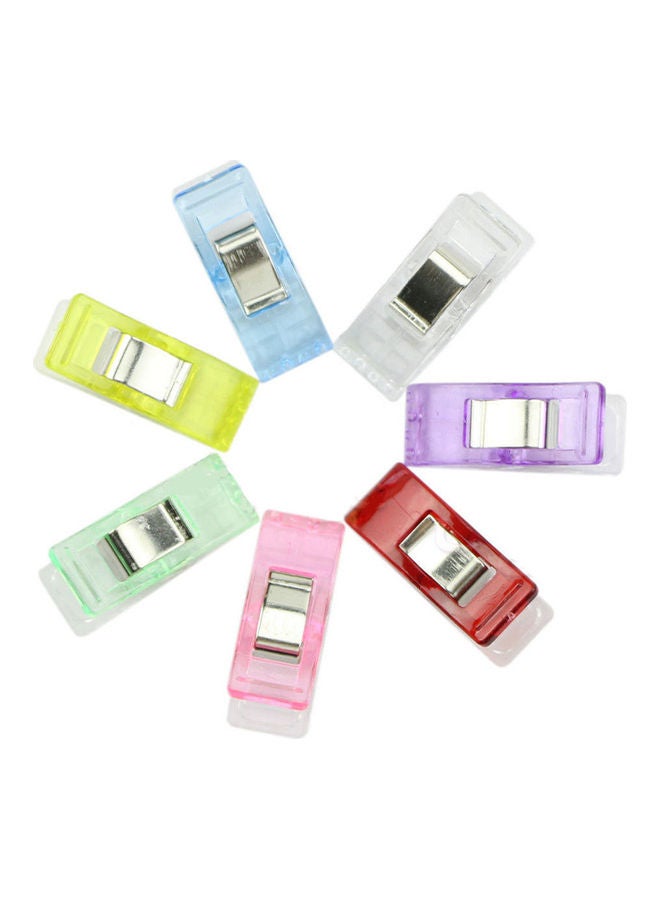 20-Piece Quilter Holding Wonder Clips For Crafts Sewing Knitting Crochet Multicolour