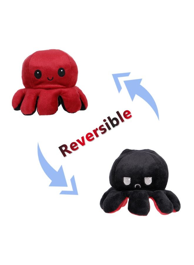 Reversible Octopus Plush Toy Durable Rich Detailed Expressions Premium Quality 13x17cm