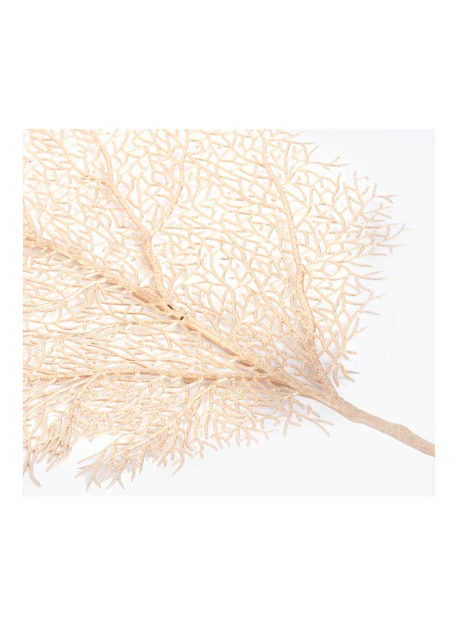 Decorative Heat Resistant Leaf Pattern Table Placemat Gold 56x38cm