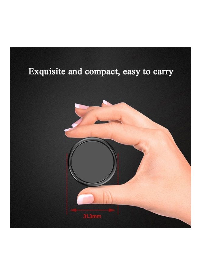 Metal 360 Degree Rotation Adhesive Finger Ring Phone Holder Rose Gold