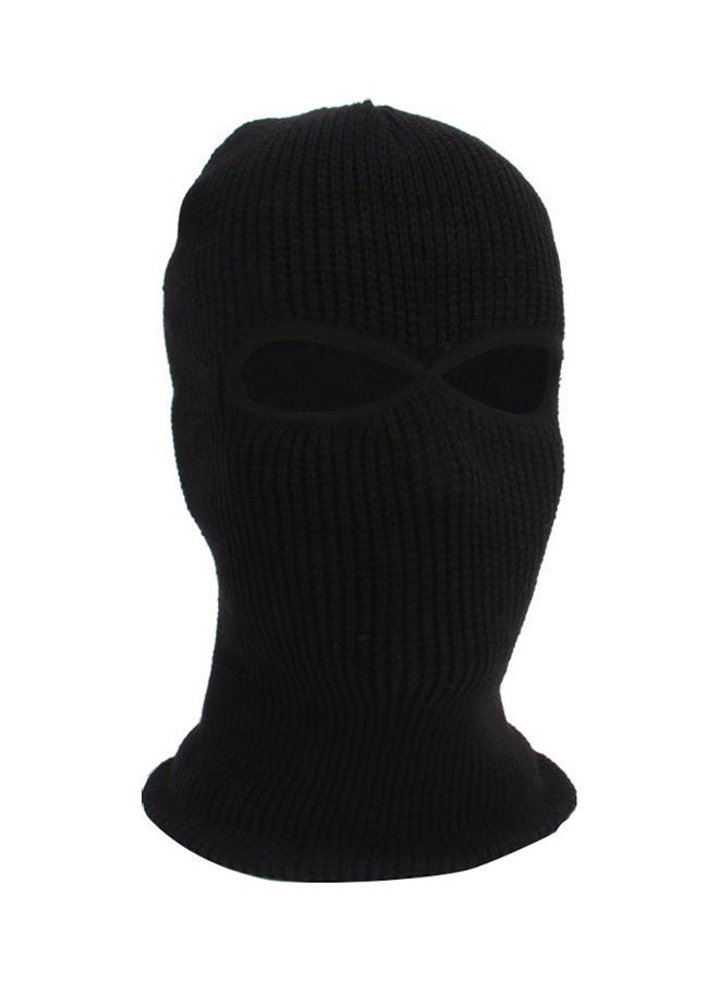 Army Tactical Winter Warm Ski Cycling 2 Hole Balaclava Hood Cap Full Face Mask Black 20x10x20cm