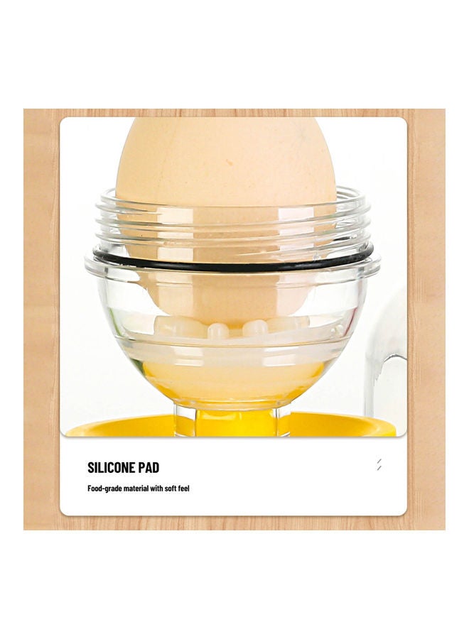 Pull-String Manual Eggs Shaker Yellow 17.50 x 8 x 8cm