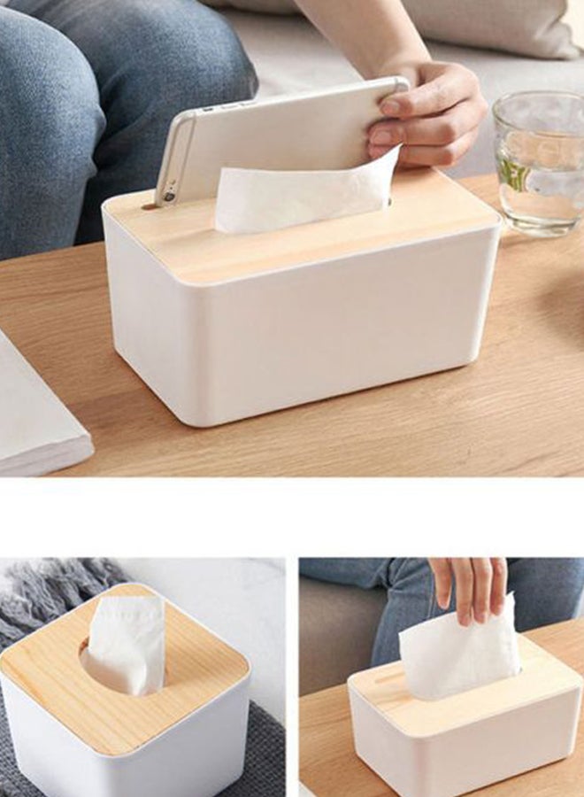 Paper Towel Dispenser White/Beige 13cm