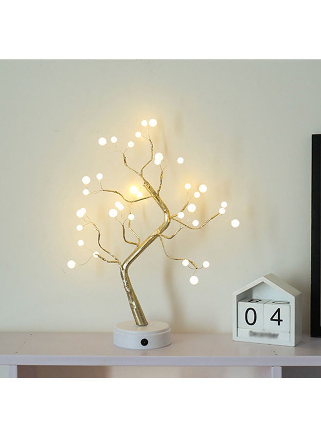 Christmas LED Tree With Touching Switch Button White/Silver 33x4x17cm