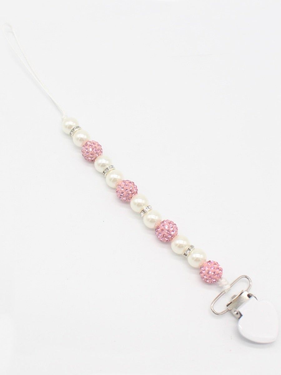 Clip Beaded Pacifier Holder Chain