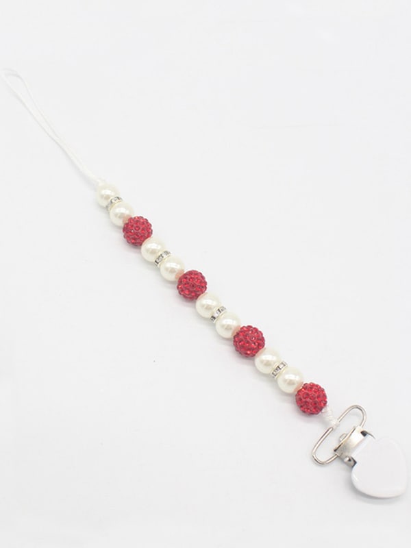 Clip Beaded Pacifier Holder Chain