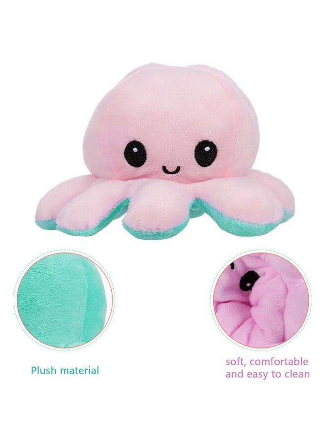 Cute And Adorable Reversible Both Side Different Expression Octopus Plush Toy-Assorted 13x9x13cm