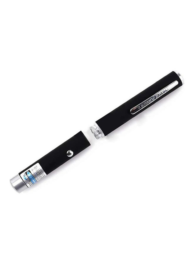 Single-Point Laser Pointer Pen Black/Silver 15x15x15cm