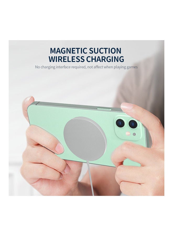 Wireless Magnetic Fast Charging for iPhone 12/iPhone 12 mini/iPhone 12 Pro/iPhone 11 White