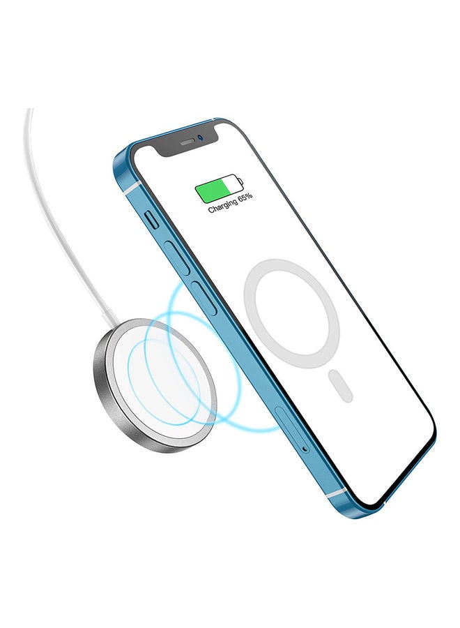 Wireless Magnetic Fast Charging for iPhone 12/iPhone 12 mini/iPhone 12 Pro/iPhone 11 White
