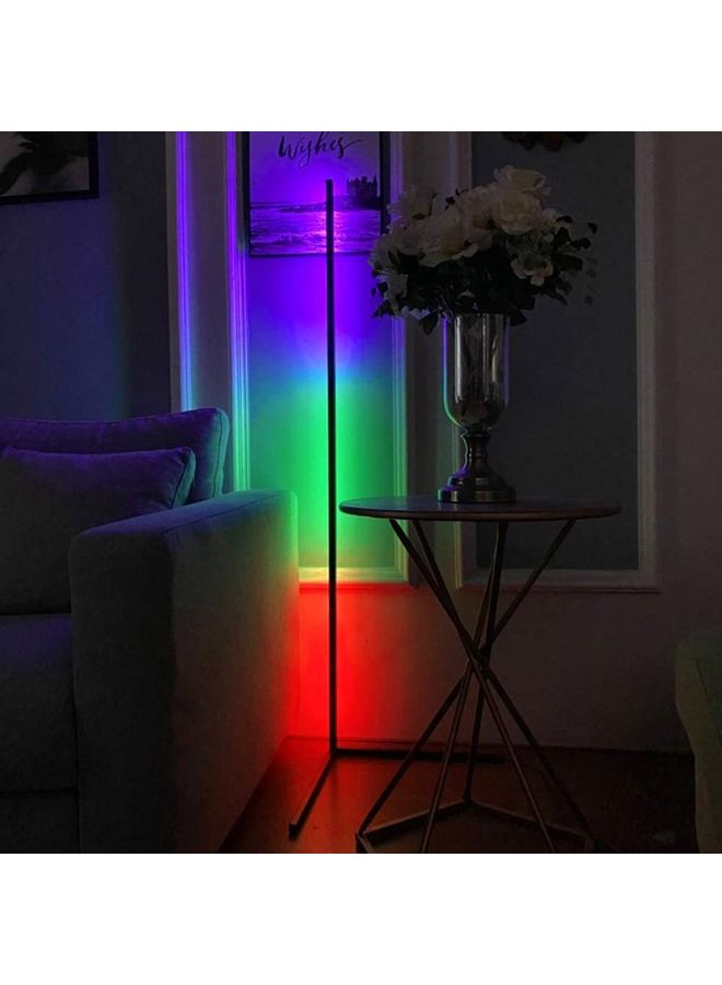 Smart RGB LED Floor Lamp,Modern Minimalism Color Changing LED Dimmable Torchiere, UK Plug, 20W Multicolour 120cm