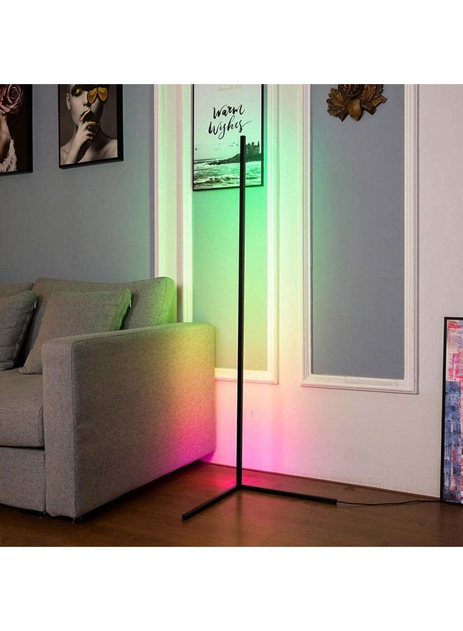 Smart RGB LED Floor Lamp,Modern Minimalism Color Changing LED Dimmable Torchiere, UK Plug, 20W Multicolour 120cm