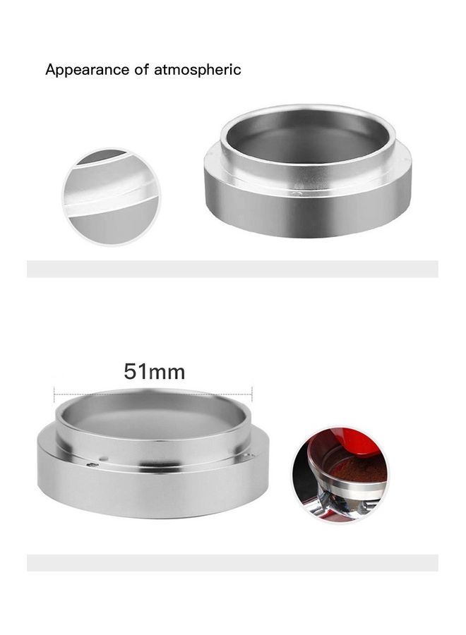 Dosing Ring for Espresso Barista Silver 51millimeter