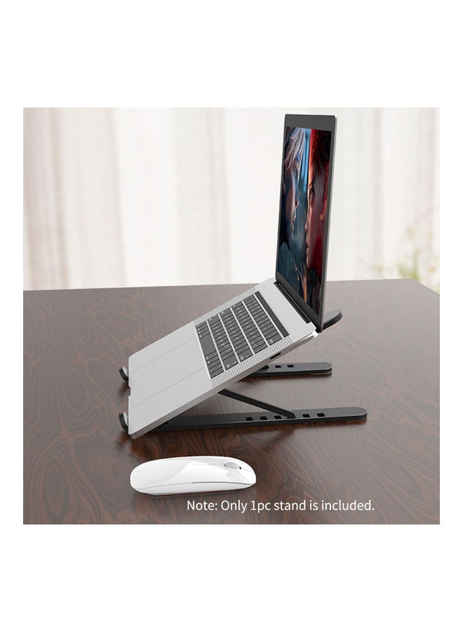 Portable Laptop Riser Foldable Stand Black