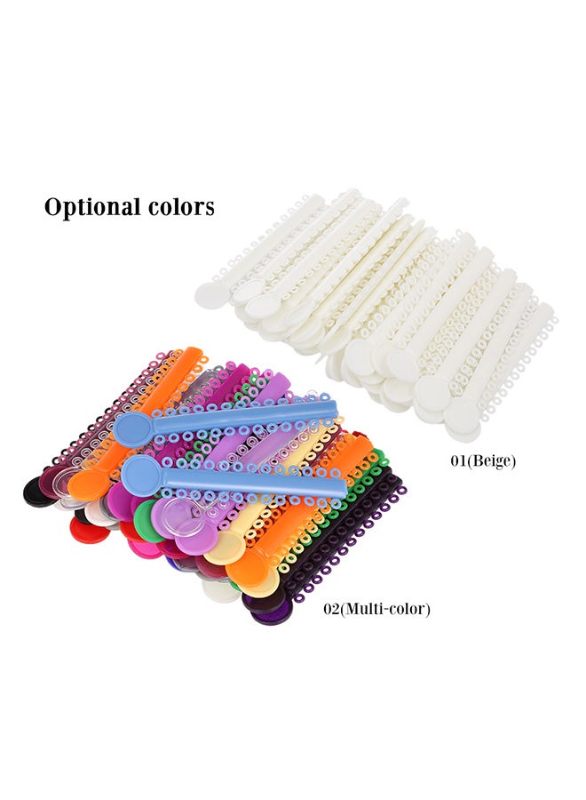 40 High-Elastic Straps With Rubber Braces Multicolour 10x1x9cm