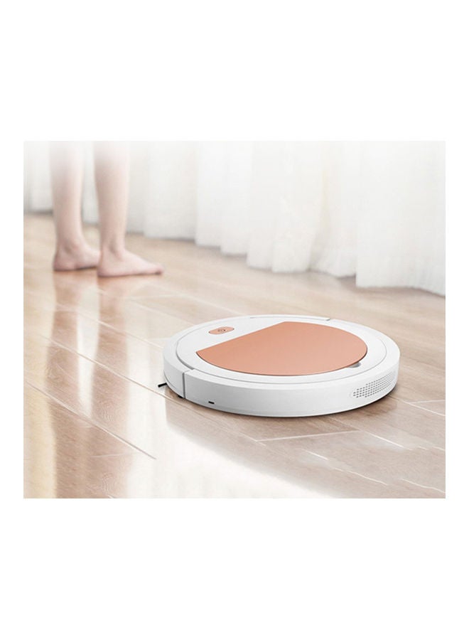 Mini Intelligent Robot Vacuum Dry Wet Sweeper White/Pink