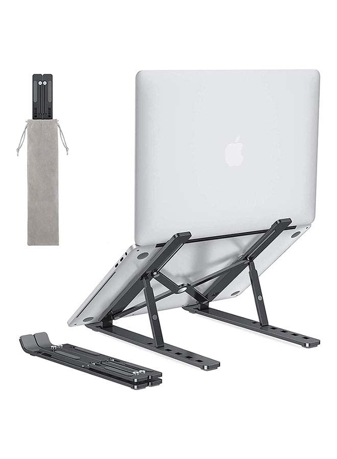 Aluminium Foldable Stand  Notebook Support Laptop Base Macbook Pro Holder Adjustable Bracket black
