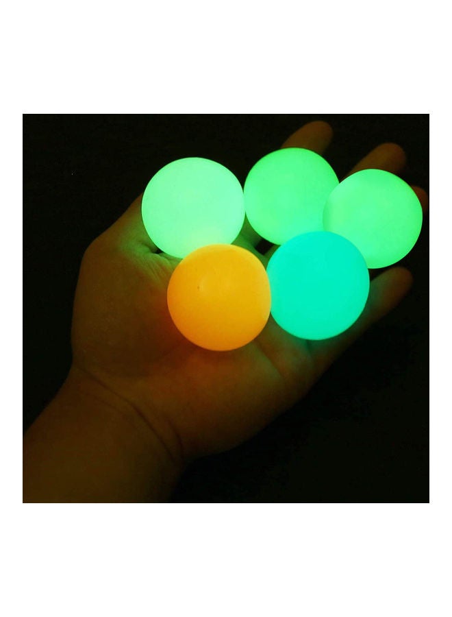 5-Piece Fluorescent Ceiling Sticky Wall Balls Wonderful Stress, Anxiety Reducer For Adults
