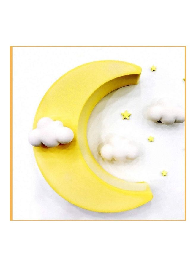Moon Shape Silicone Cake Mold White 9.05x7x2.08inch