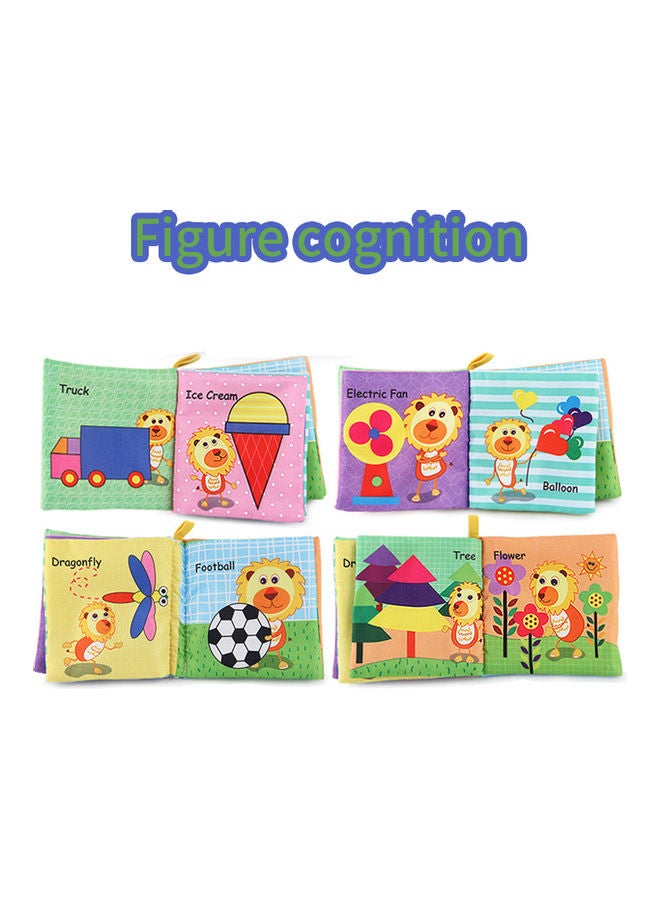 4-Piece Early Educational Baby English Cognitive Palm Book